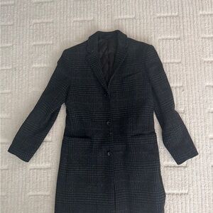 J. Crew Ludlow Overcoat Black and Gray 38R